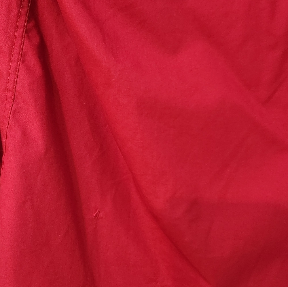 Men's Bill Robinson Red Button Down Long Sleeve Shirt, Size M - Picture 12 of 16